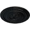 Ekena Millwork Pearl Ceiling Medallion (Fits Canopies up to 1 7/8"), Hand-Painted Jet Black, 26 1/4"OD x 1 1/2"P CM26PEBLF - alternate 3
